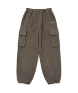 Bouclé Jersey One-Tuck Semi-Wide Cargo Pants Olive