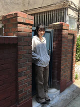 26FW★ [BAONHAUS] Pohiren Shirring Hood Zip-Up
