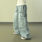 Den Strap Wide Cargo Denim