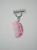 [2 way] Veining comb bagcharm (Pink)