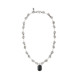 mystic wave jewels necklace [black]