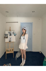 Mint Loose-Fit Layered Sleeveless T-shirt( T + sleeveless set)