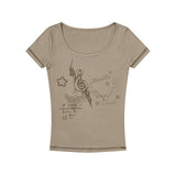 Mira Music Graphic Slim T-shirt