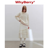 Why Berry 24SS "Colorful Shadow" ダブルレイヤーレースケーキスカート