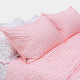 Dust-Free Gingham Check Pillowcase