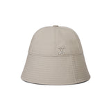 VA Curved Stud Round Drop Bucket Hat / Beige