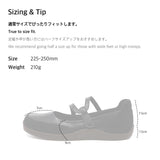 Bitter 0002. ラバーソールカーブベルクロストラップシューズ