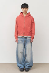 Noven Washed Zip Hoodie