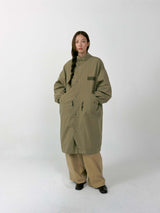 Vintage Safari Puffer Jacket (Khaki)