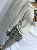 Lenny Shirring High-Neck Knitwear