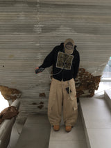 Grid Patch Work Cargo Pants 3C