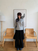 Dolde Color Round Long Sleeve T-Shirt