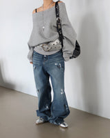 Rob Painting Wide Jeans