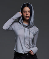 [NF] ROSE MUSK COWL HOODIE (SILVER)_F24QB278