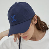 VA カーブロゴナイロンボールキャップ    / Navy