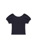 Dot Puff T-Shirt (Navy)
