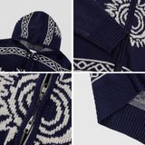 No.1453 cowichan hood KNIT ZIP-UP (3color)