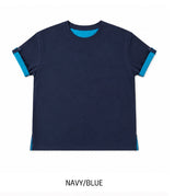 ロベン カラーマッチング ロールアップ ショートスリーブ Tシャツ