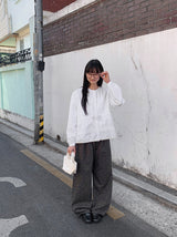 Leusyam Lace Ribbon Blouse
