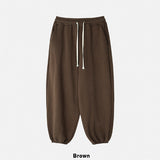 Dion sheepskin wide jogger pants