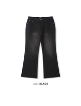 [4SEASON] Flare washing denim pants(2color)