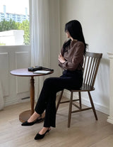 Loha Half-Neck Puff Blouse