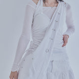 rivet cross bag (white)