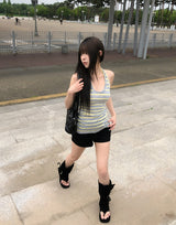 ペタル スタッズ ポケット ショーツ