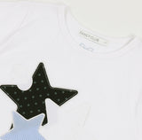 ミックススターエンジェルパッチTシャツ(ホワイト) F25QB117