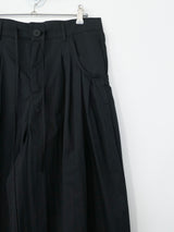 pocket pintuck wide pants