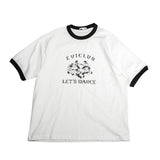 Distressed Bamboo Cotton Printed T-shirt