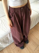 [MADE] Simo Pigment Banding Cotton Long Wide Pants