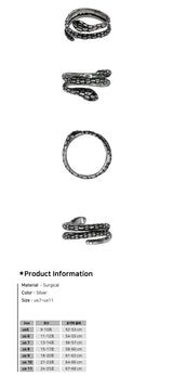 Coiled Snake Shape Ring