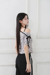 コントラストリボンTシャツ_スター