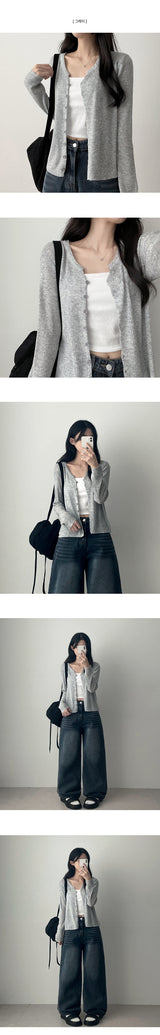 Teak Daily Button Knitted Cardigan