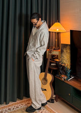 Cotton High-Waisted Banded Pants 3COLOR
