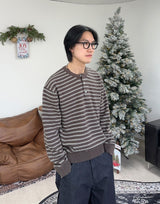 ラオヘンリーネックニットロングスリーブ