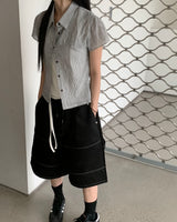 Small check shirts