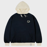 [UNISEX] スモールドローイングカラーブラックフーディー