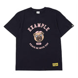 EXAMPLE カレッジBBベア半袖Tシャツ
