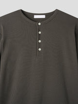 ヘンリーネック長袖Tシャツ 4色