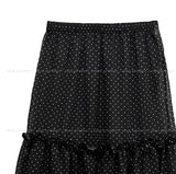 Rinko Dot Frill Chiffon Skirt