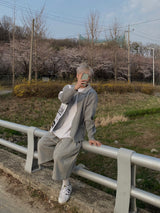 Wide Sweat Bermuda Pants 3C
