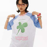 Clover Overfit Raglan T-shirt [Light Grey]
