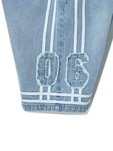 BASKETBALL DENIM HALF PANTS (LIGHT BLUE)