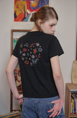 Ocean Love Crop Short Sleeve Tee
