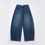 RIBBON-DYED CURVED FIT DENIM_BLUE code 26015