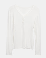 Karun Snap V-Neck Long Sleeve T-Shirt