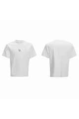 デコンストラクテッドロゴボクシーTシャツ
