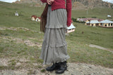 Nadine Check Frill Skirt (2color)